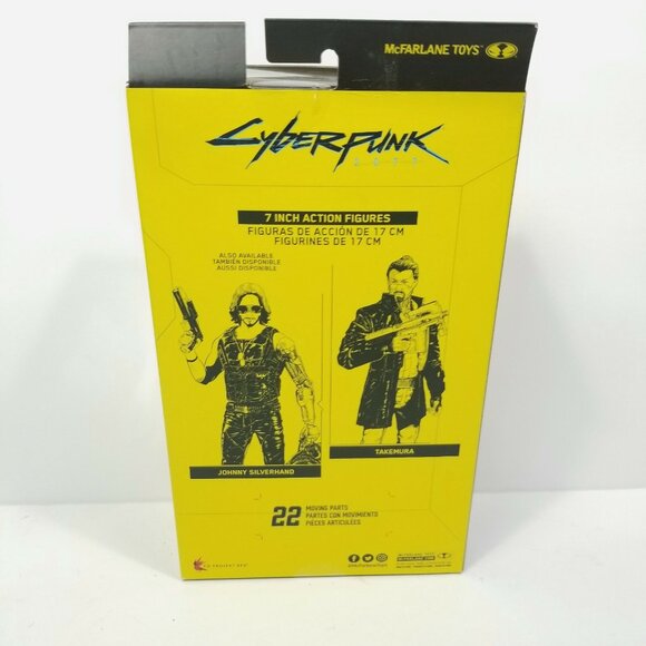 McFarlane Toys Cyberpunk 2077 Takemura Series 2 7in Figure NEW Sticker Damage - Picture 5 of 6
